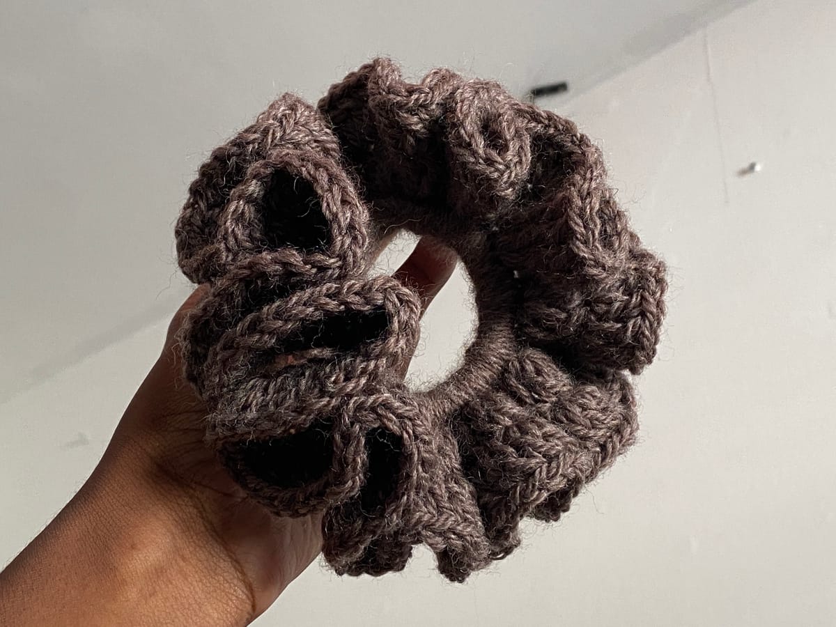 Wool Scrunchie