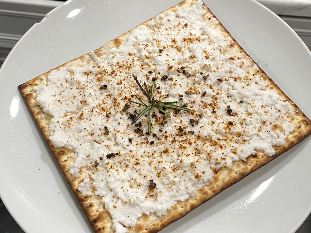 On Matzah, an Evening snack